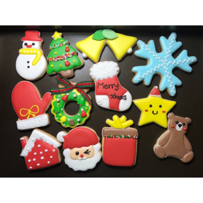 糖霜餅乾 造型餅乾 手工餅乾 聖誕節餅乾 交換禮物 蝦皮購物