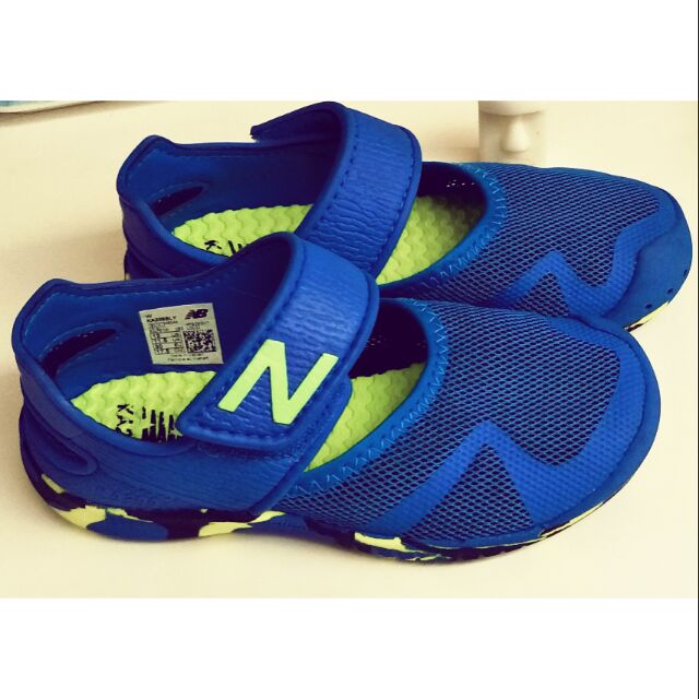 NEW BALANCE 幼童款KA208 系列運動休閒涼鞋 / 休閒鞋(寶藍KA208BLI )