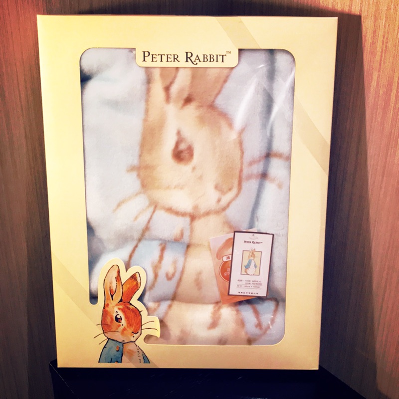彼得兔嬰兒帽帶毯 彌月 禮盒
