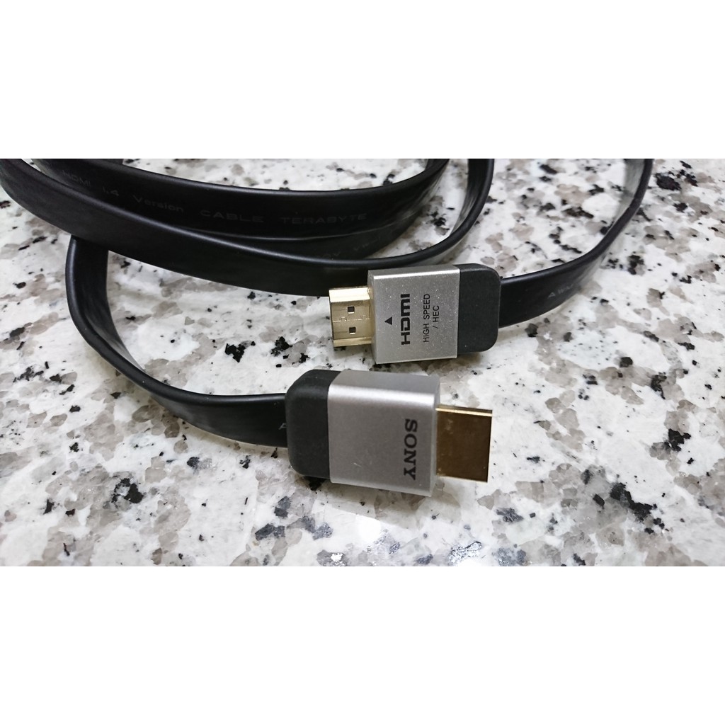 SONY 1.4版 HDMI 扁線 3D 扁平 線 2米 2M 2公尺 1080P 9成新