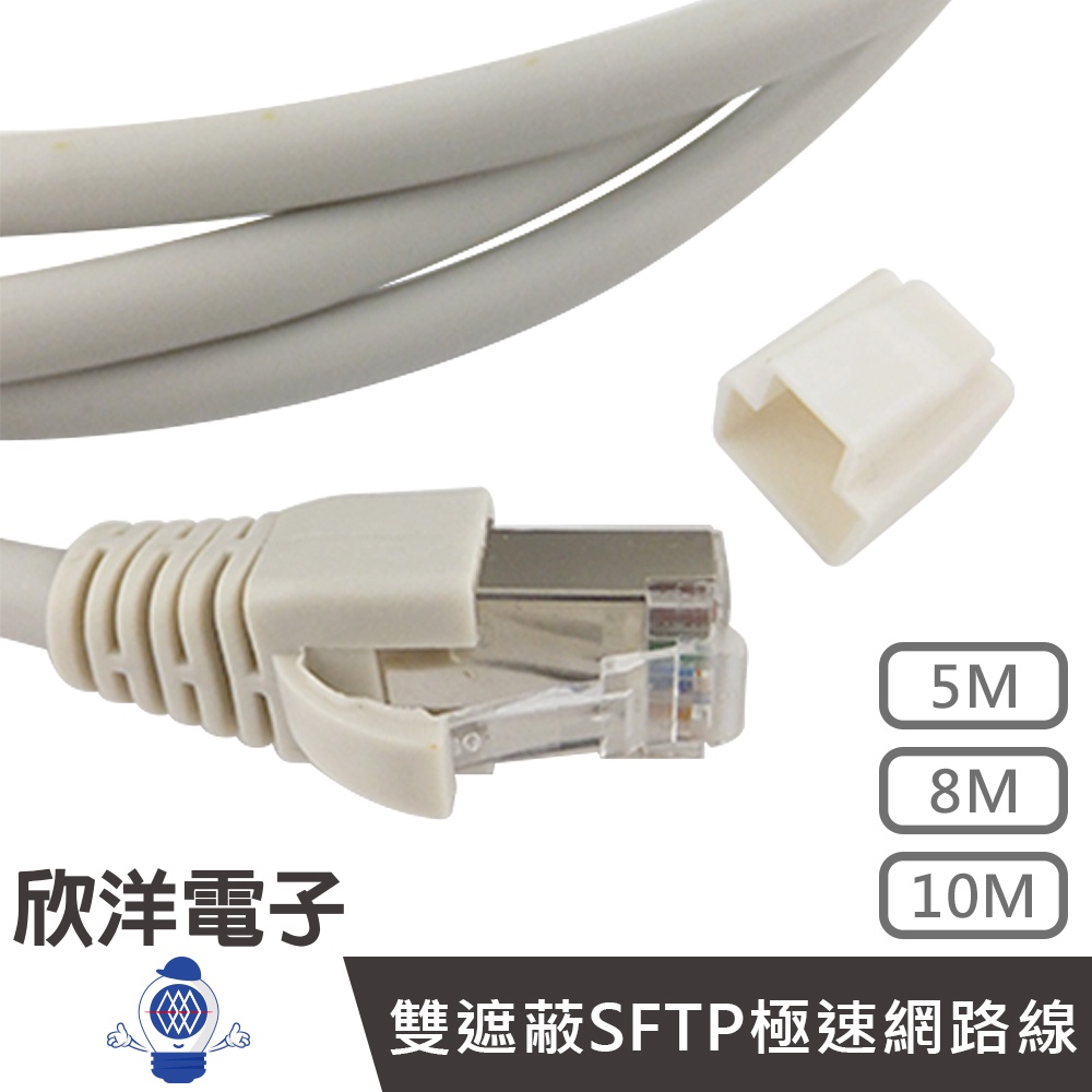 Twinnet Cat.6a雙遮蔽SFTP極速網路線 5M/8M/10M/米/公尺附測試報告(含頭) 台灣製造