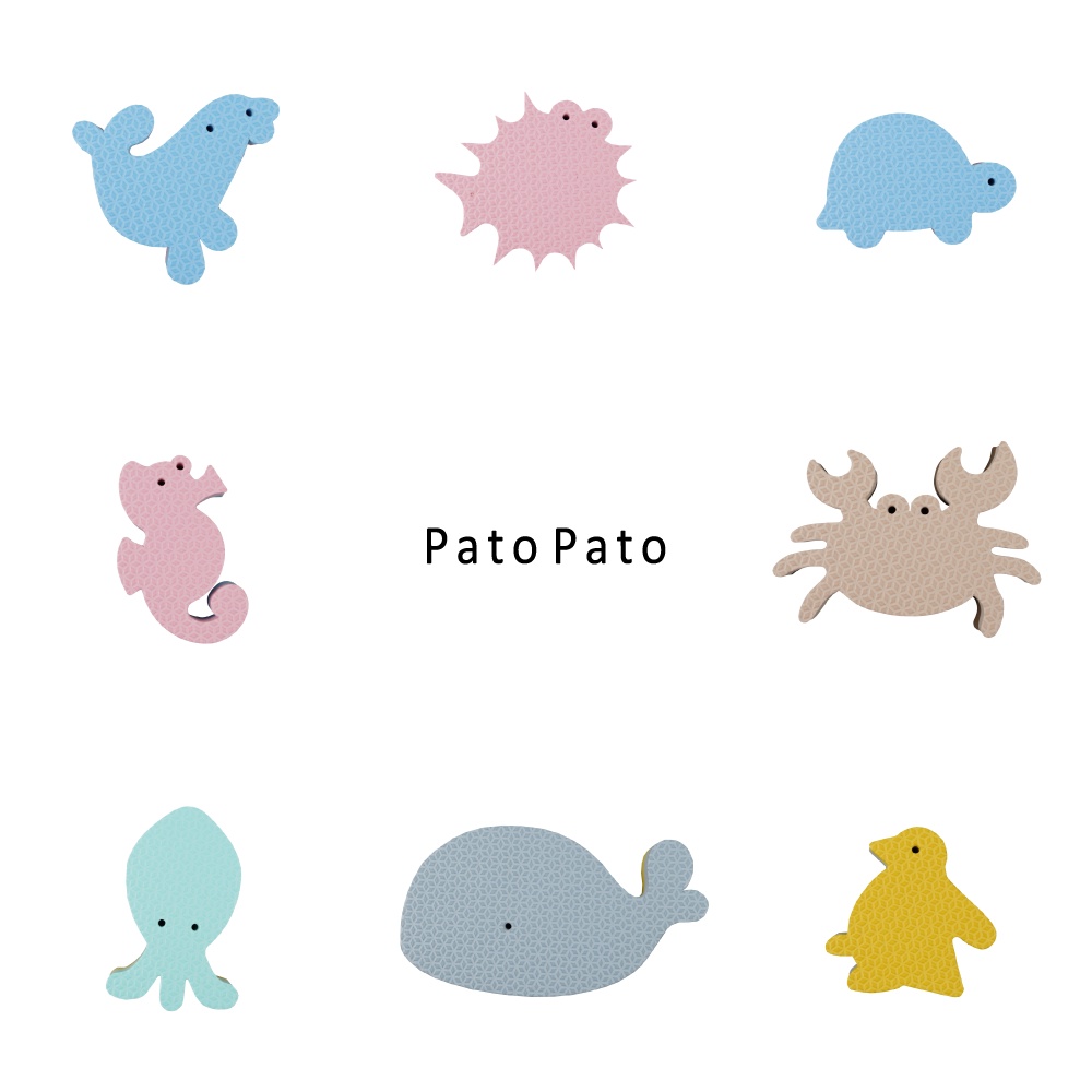 【PatoPato】軟積木 - 海洋生物系列 I 隨機出色 I 共8款 I 洗澡玩具 I 動物認知 I 協調能力開發