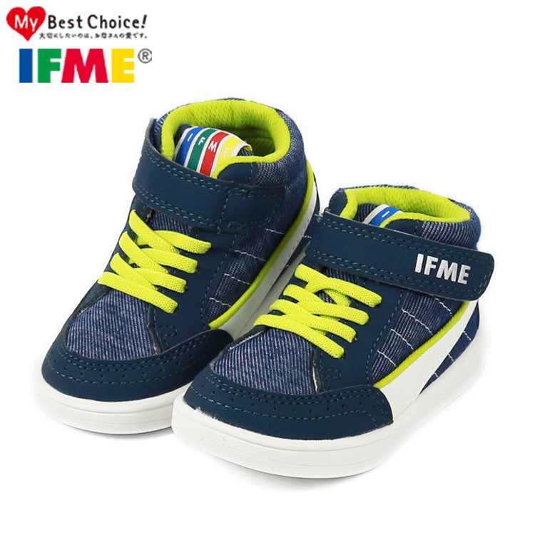 童鞋/日本IFME 兒童機能短統靴.童靴(15-19公分)IF22-770966藍