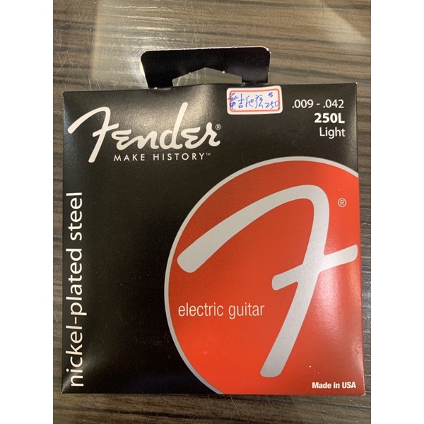 ［提爵樂器］Fender 250L 電吉他弦 0.09-0.42
