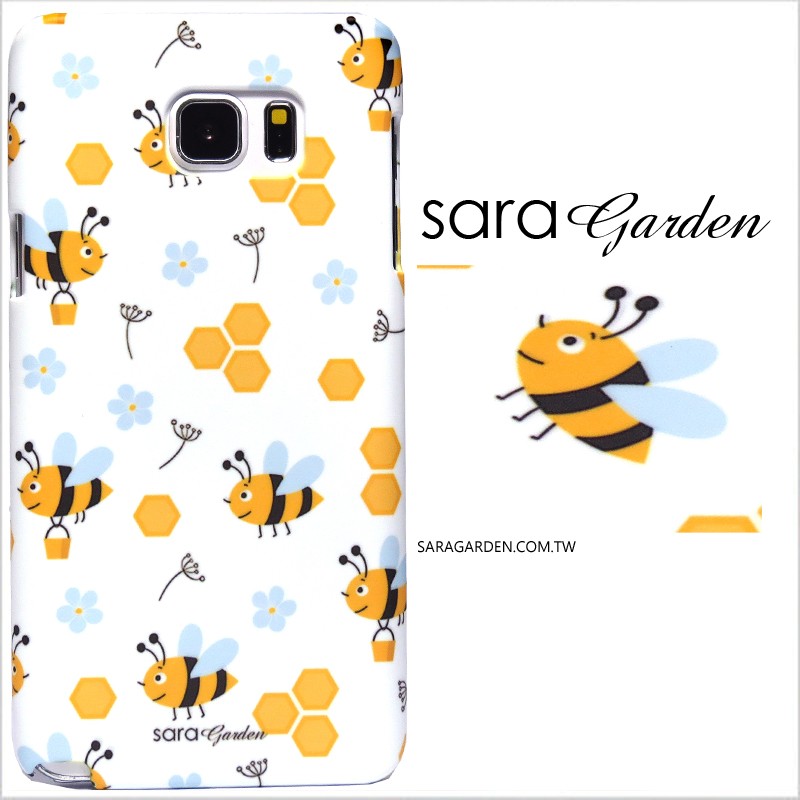 SaraGarden 客製化 三星 Note10/Note9/Note8手機殼【多款手機型號提供】Bee 蜜蜂 碎花