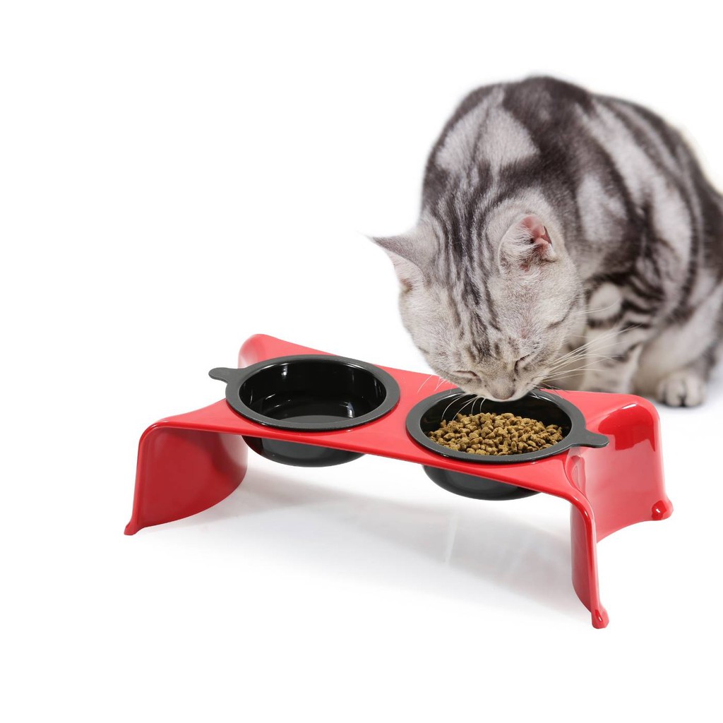 清倉 PETIFUL 高質感壓克力餐桌 寵物餐桌 碗架 餐盤 貓/狗適用 2色
