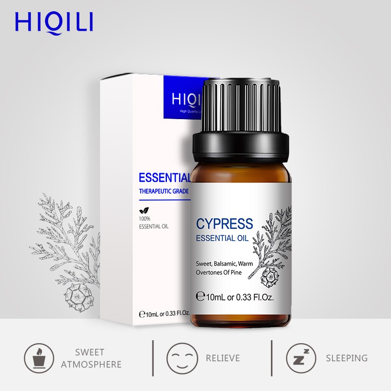 【HiQiLi】會七里絲柏10ml香薰加濕器專用室內家用100%純植物提取按摩單方精油