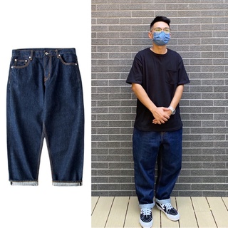 【AND THEN】（每天出貨）P001B 赤耳 牛仔褲 原色 丹寧 Cityboy 重磅水洗 廓型 寬鬆 寬褲 日系