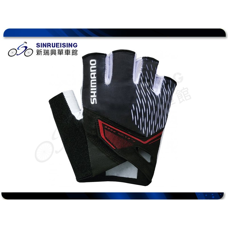 【新瑞興單車二館】Shimano Asphalt 手套 XL -黑色#SU2214