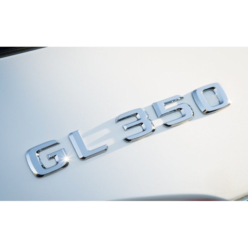 ~圓夢工廠~ 賓士 Benz 2005~on GL350 " GL350 " 後車廂鍍鉻字貼 同原廠款式 高度25mm