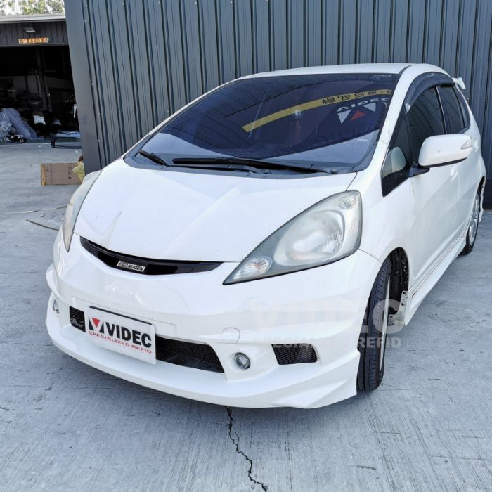 威德汽車hid Fit 09 11 2代無限rs 前保桿總成含魚眼空力套件大包材質abs 台灣製造 蝦皮購物