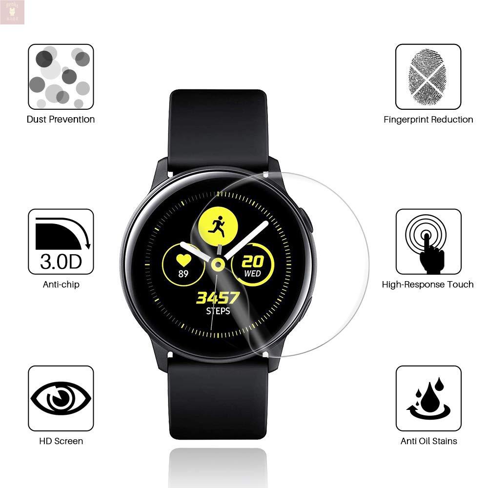 【熱銷】適用於 Samsung Galaxy Watch Active 2 40mm 44mm 保護膜的 4pc 超薄高