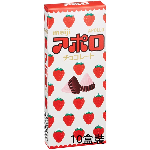 【日本巧克力】meiji明治 巧克力 草莓巧克力 46g一盒 10盒装 限定 日本人氣零食