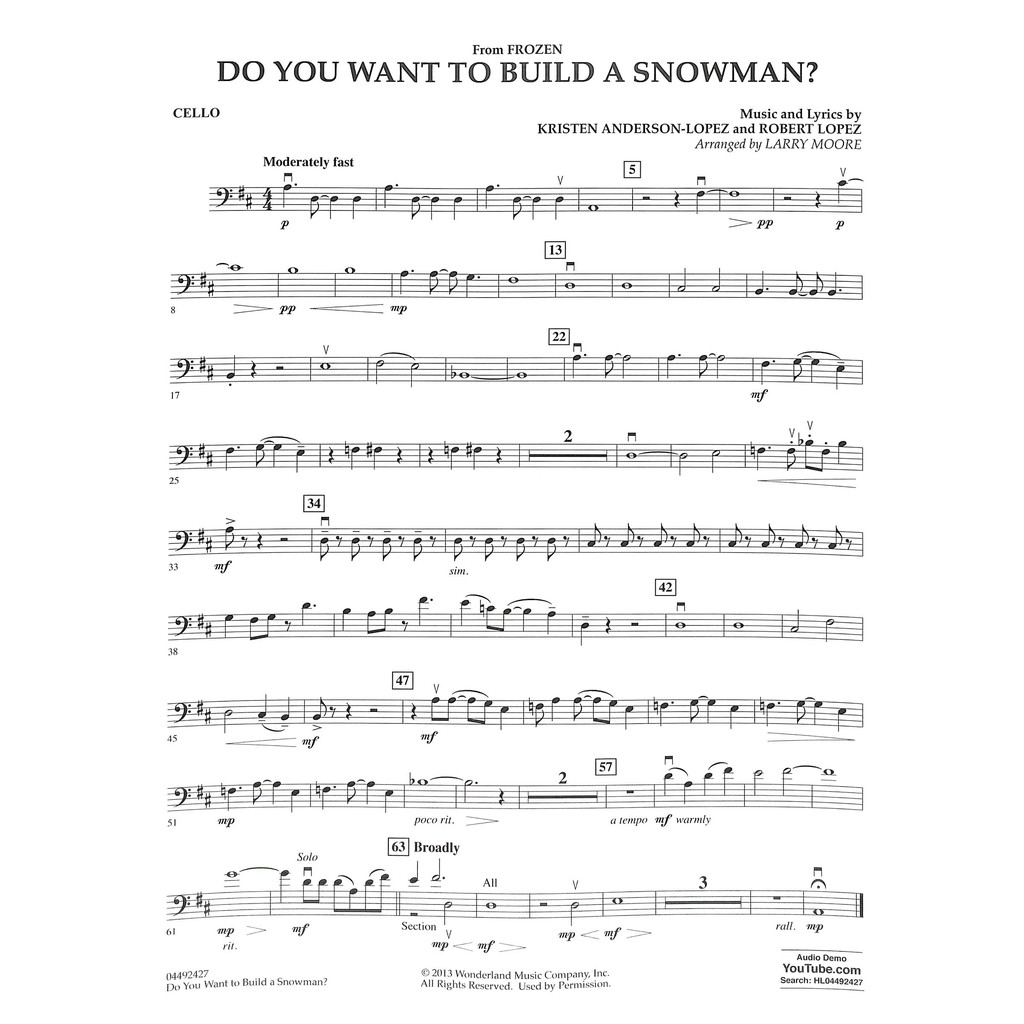 Kaiyi Music Do You Want To Build A Snowman 蝦皮購物