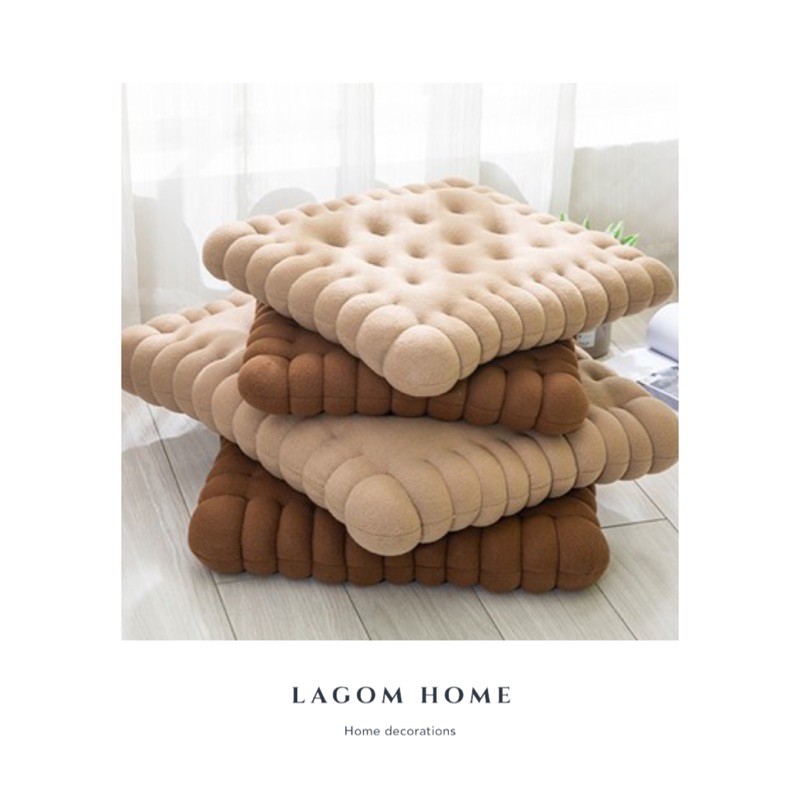 ∣ 樂活家飾 ∣ 簡約創意餅乾造型坐墊 椅墊