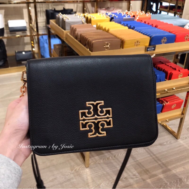 美國正品🇺🇸 Tory Burch TB 大Logo 皮革 鏈條 斜背包