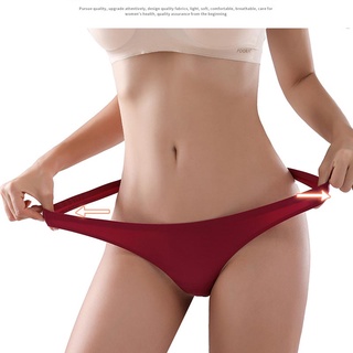 Zxyouping M-XXXL 冰絲無縫丁字褲女低腰性感加大碼內褲運動健身