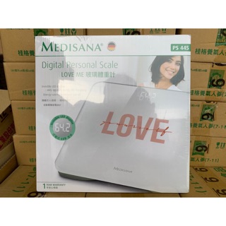 【附發票】- 每個超低價499元，德國【Medisana】 邁德斯 -極簡玻璃體重計(LOVE白 PS445)