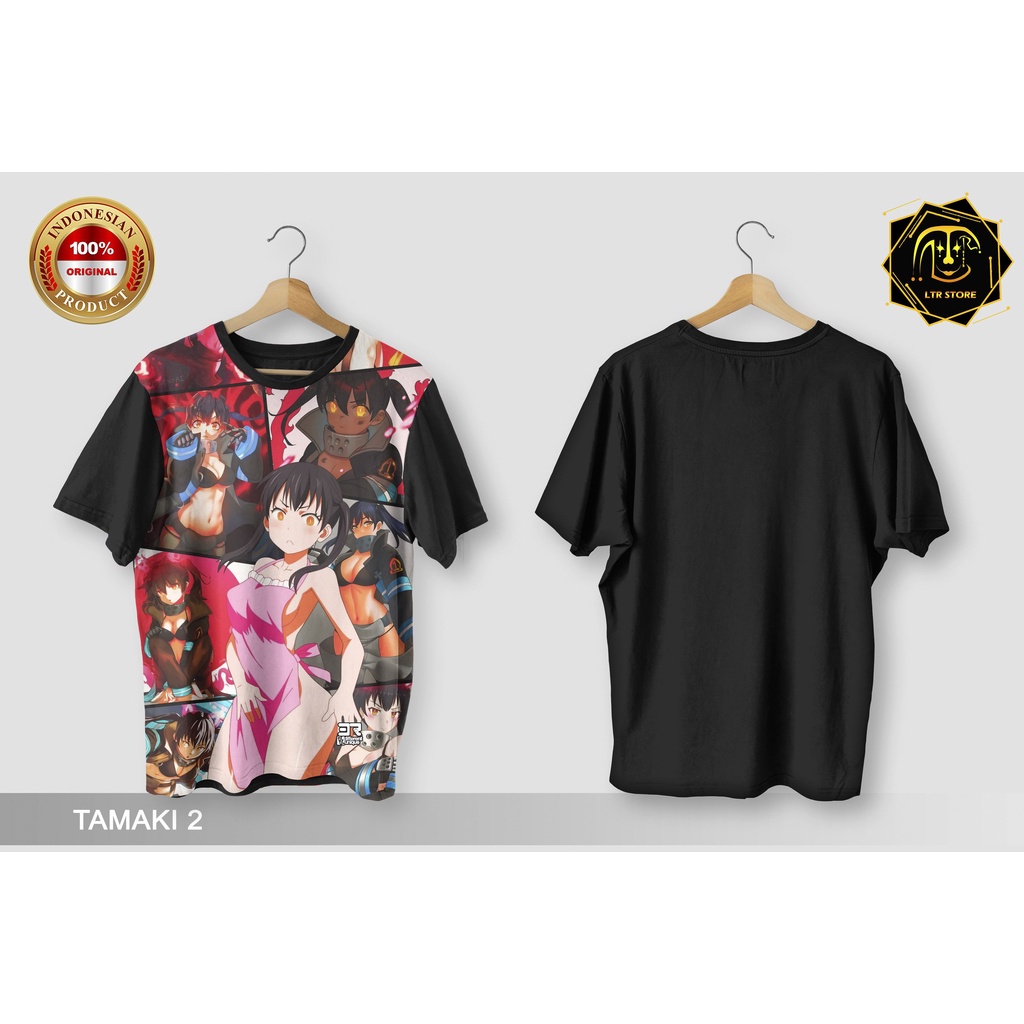 印花衣服動漫消防隊 TAMAKI KOTATSU 2 原創 DISTRO T 恤動漫漫畫日本動漫卡通圖案中性上衣男式女式