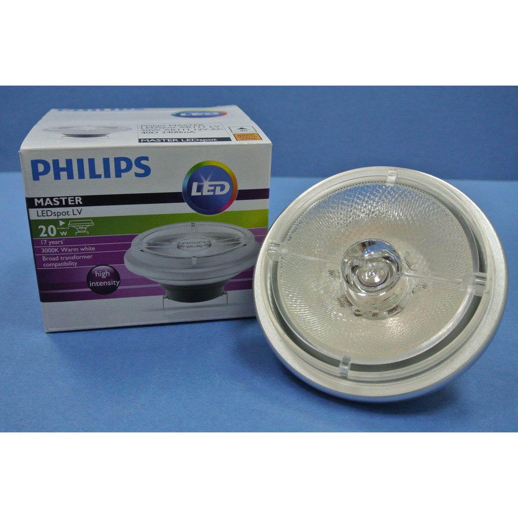 PHILIPS 飛利浦 LED 20W 投射燈 AR111 可調光 (2700K 3000K 4000K) 12V