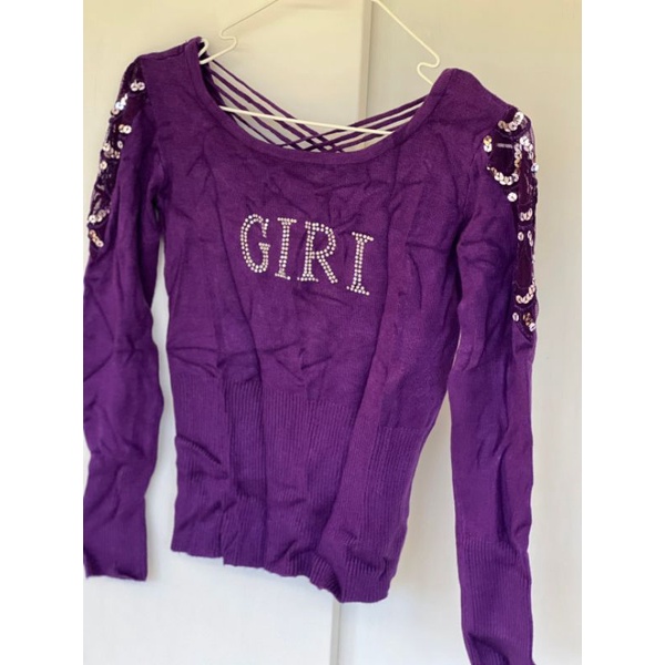 GIRI針織衫 兩色(紫/桃)