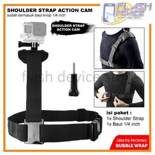 適用於 GOPRO YI BPRO SJCAM DJI Osmo 運動相機的帶螺栓旋鈕的肩帶胸架