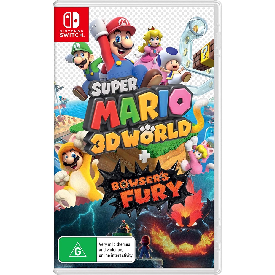 重力電玩 NS Switch 超級瑪利歐 3D 世界 狂怒世界 澳版 Super Mario 3D World 全新未拆