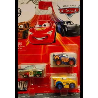 Metal Mini Cars 汽車總動員 迷你小汽車 賽車 全新吊卡未拆（3入組）
