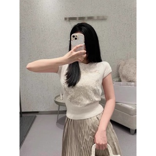 [ ohya梨花 ] =韓國帶回=最新春夏新款名媛甜美貴氣白富美穿搭五角星手工針織修身造型上衣罩衫