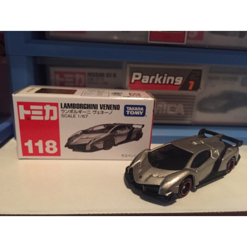 多美小汽車 TOMICA no.118 藍寶堅尼 LAMBORGHINI VENENO 銀灰牛 全新