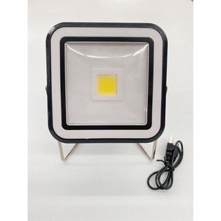 現貨出清特價！LED 二段式 充電式探照燈 露營 烤肉 照明裝置 方便攜帶 手電筒 燈
