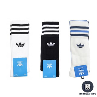 adidas originals crew sock 三葉草 襪子 黑 白 藍 s21489/90 長襪【高冠國際】