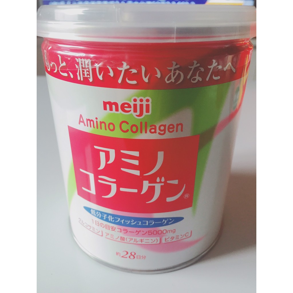 日本購回@現貨(含運)只有一罐-Meiji Amino 明治膠原蛋白粉 罐裝(28天)