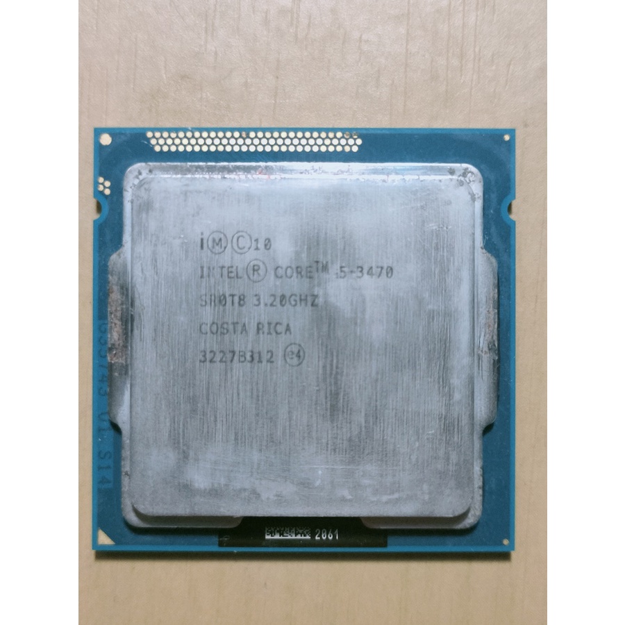 英特爾Intel Core i5-3470（品相不佳，功能正常，內詳）贈送原廠鋁底風扇和小包散熱膏。