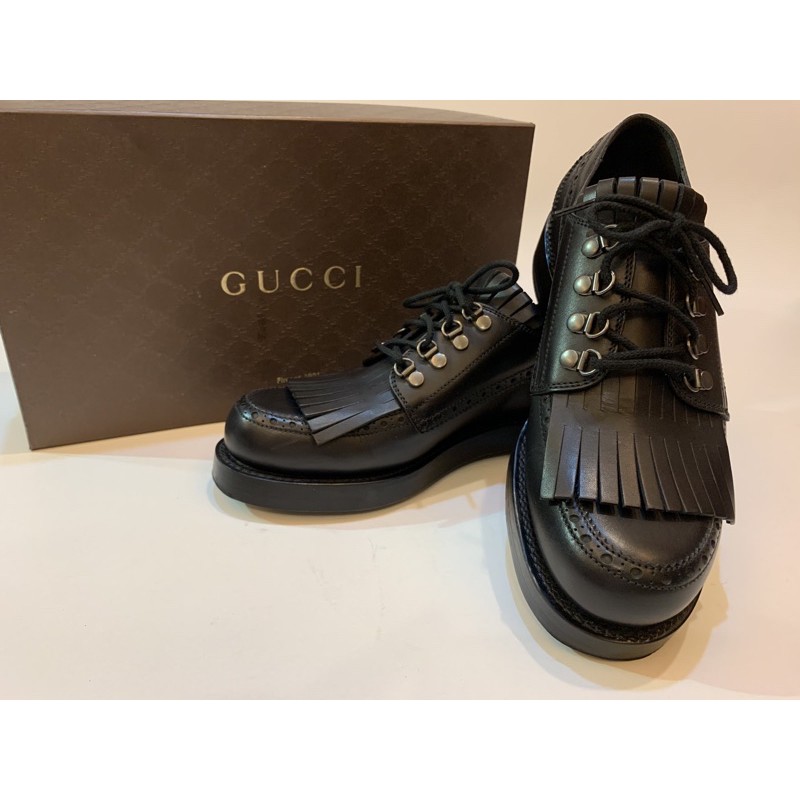 GUCCI Gucci 男皮鞋/紳士鞋/休閒鞋/正品/義大利製/二手美品