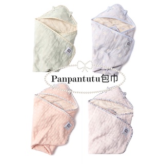 《預購》日本panpantutu包巾 六層紗 嬰兒包巾 包巾 日本製 新生兒包巾 彌月禮盒