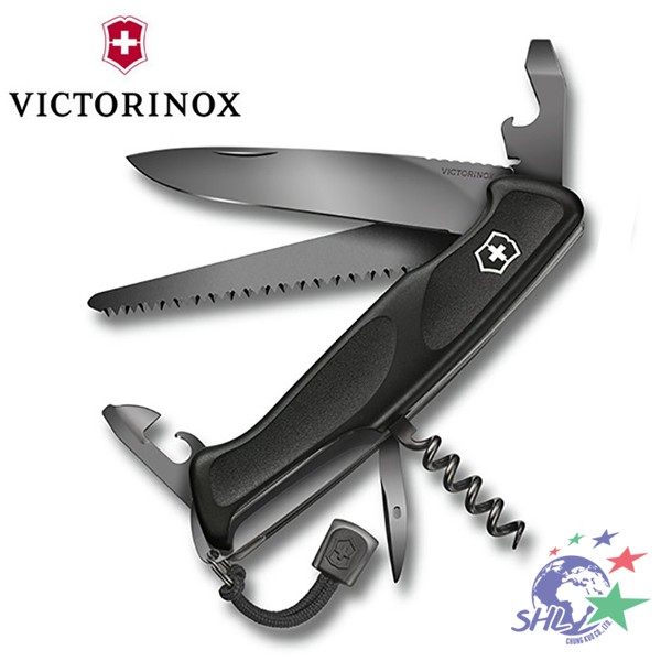 Victorinox Ranger Grip 55 極黑大型瑞士刀 / 0.9563.C31P【詮國】