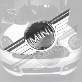 汽車造型 3D 金屬徽章後徽章尾貼適用於寶馬 mini COOPER One S R50 R53 R56 R60 F55