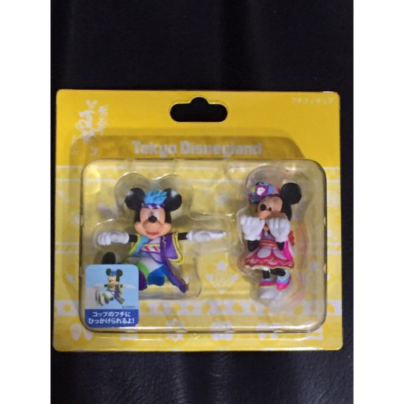 日版 東京迪士尼樂園 15周年 夏季 祭典 限定 米奇 米妮 杯緣子 杯緣公仔 米老鼠 週年 玩具