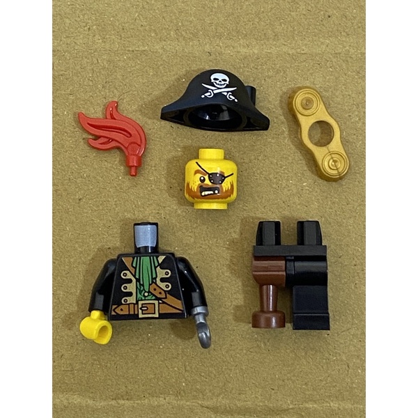 LEGO 樂高 人偶 海盜船長 海盜系列 70413