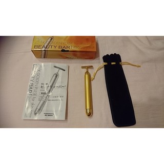 日本 24K Beauty bar 黃金 按摩棒 (MODEL: BM-1) 微小均勻 震動, 血液循環,能促進新陳代謝