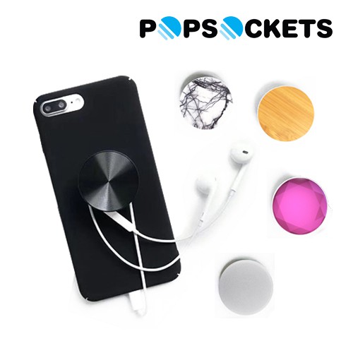 PopSockets 泡泡騷 大理石紋 鑽石 鋁合金 木紋 系列 多色 時尚多功能 手機支架 自拍神器 捲線器