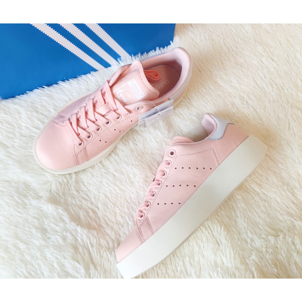 【CHII】adidas Stan Smith Bold W 粉紅 厚底 增高 櫻花粉 BY2970