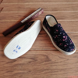 🌸復古布鞋#春秋傳統老北京千層底棉布鞋女純手工休閒透氣單鞋孕婦月子布底鞋