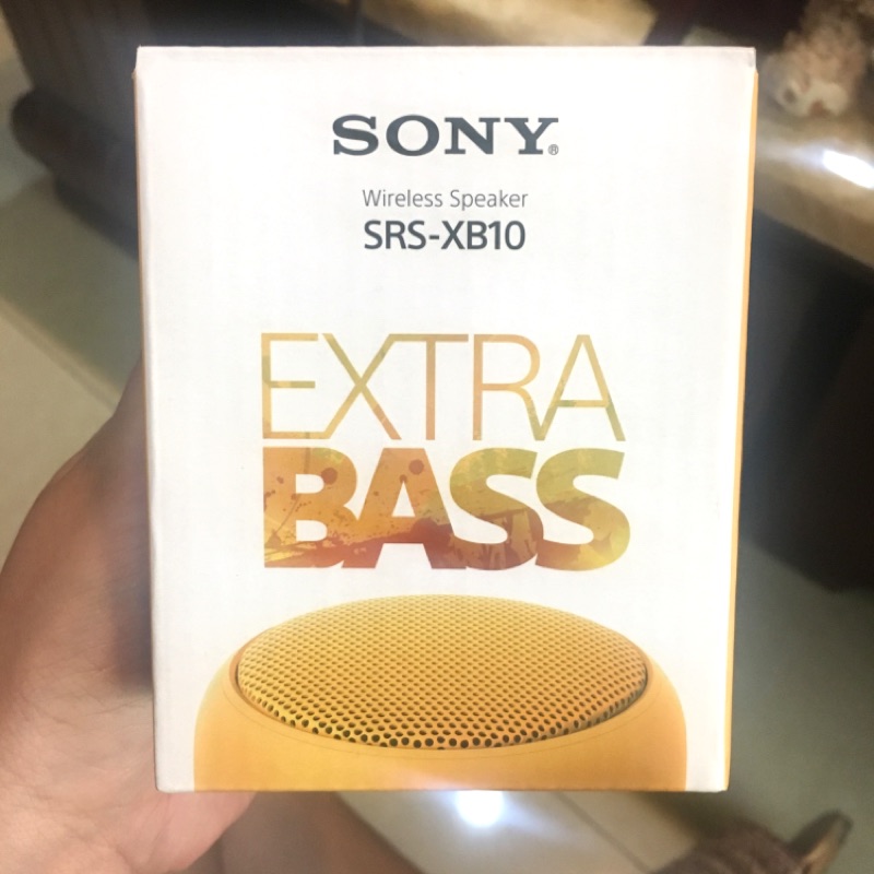Sony 防水藍牙喇叭 SRS-XB10 黃色