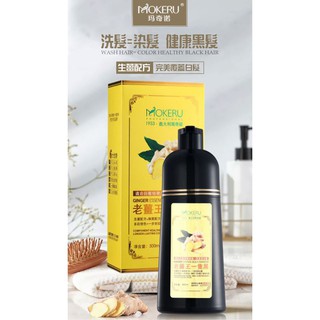 『官方正品』臺灣現貨 一洗黑老薑王草本植物一支黑 植物染髮劑 無刺激不黑頭皮不傷髮 護髮染 遮白髮 染髮霜 洗髮精自然黑