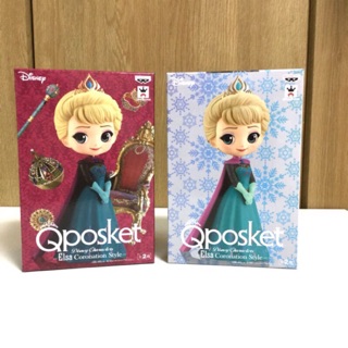 日本景品 全新 保証正版 日版 非代理 日本娃娃機 Elsa 艾莎 Anna 安娜 冰雪奇緣 Qposket 人偶 公仔