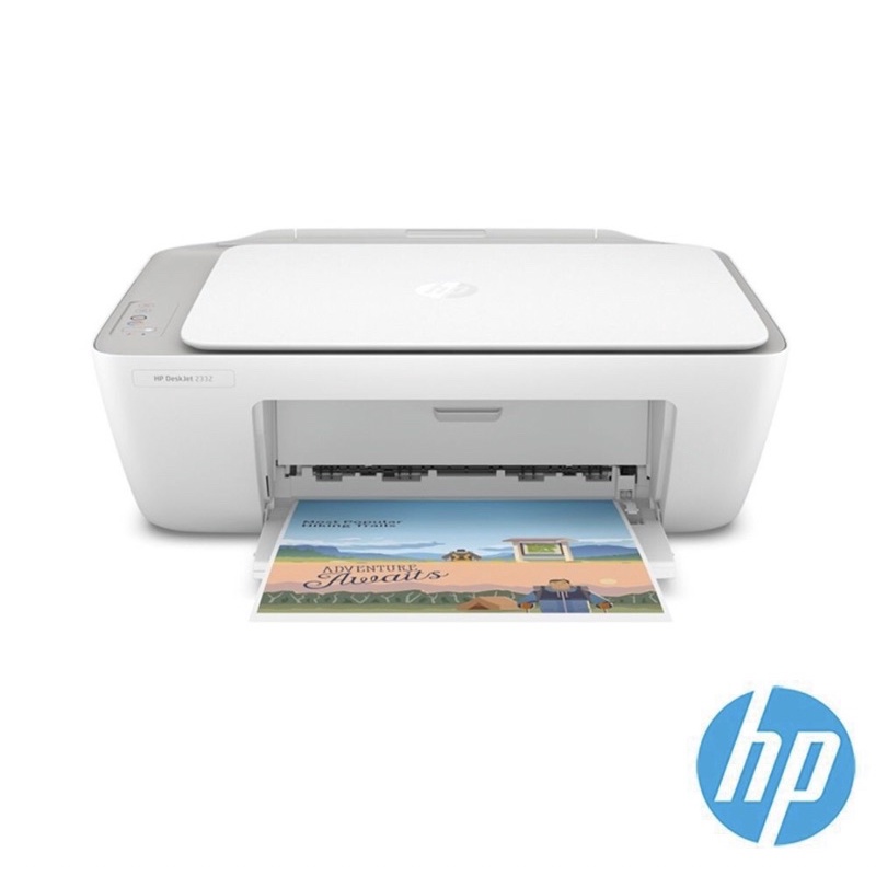 HP DeskJet 2332 彩色三合一噴墨印表機 列印/掃瞄/影印 內含黑+彩墨水夾