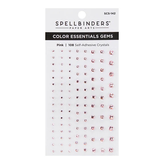 Spellbinders 亮鑽配件 - Pink Mix 粉紅色款 Color Essentials Gems 108/