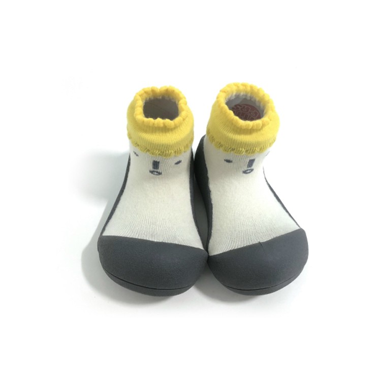 韓國 Attipas 快樂學步鞋 -北極熊灰底 /襪型學步鞋